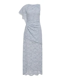 Livvie Asymmetric Lace Maxi Dress