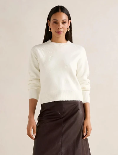 Harmony Floral Embroidered Sweater