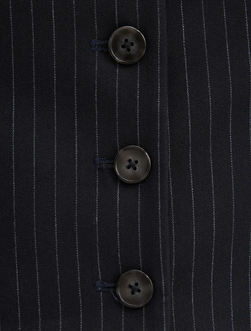 Paloma Pinstripe Waistcoat