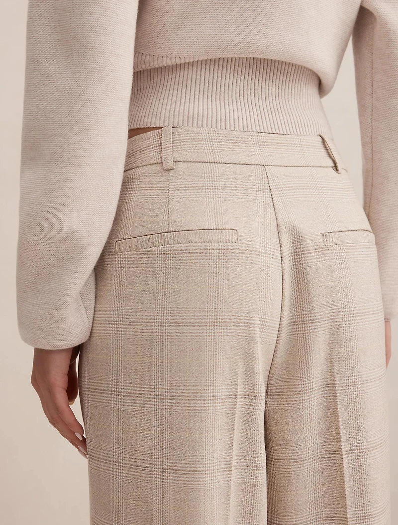 Lottie Check Wide Leg Pants