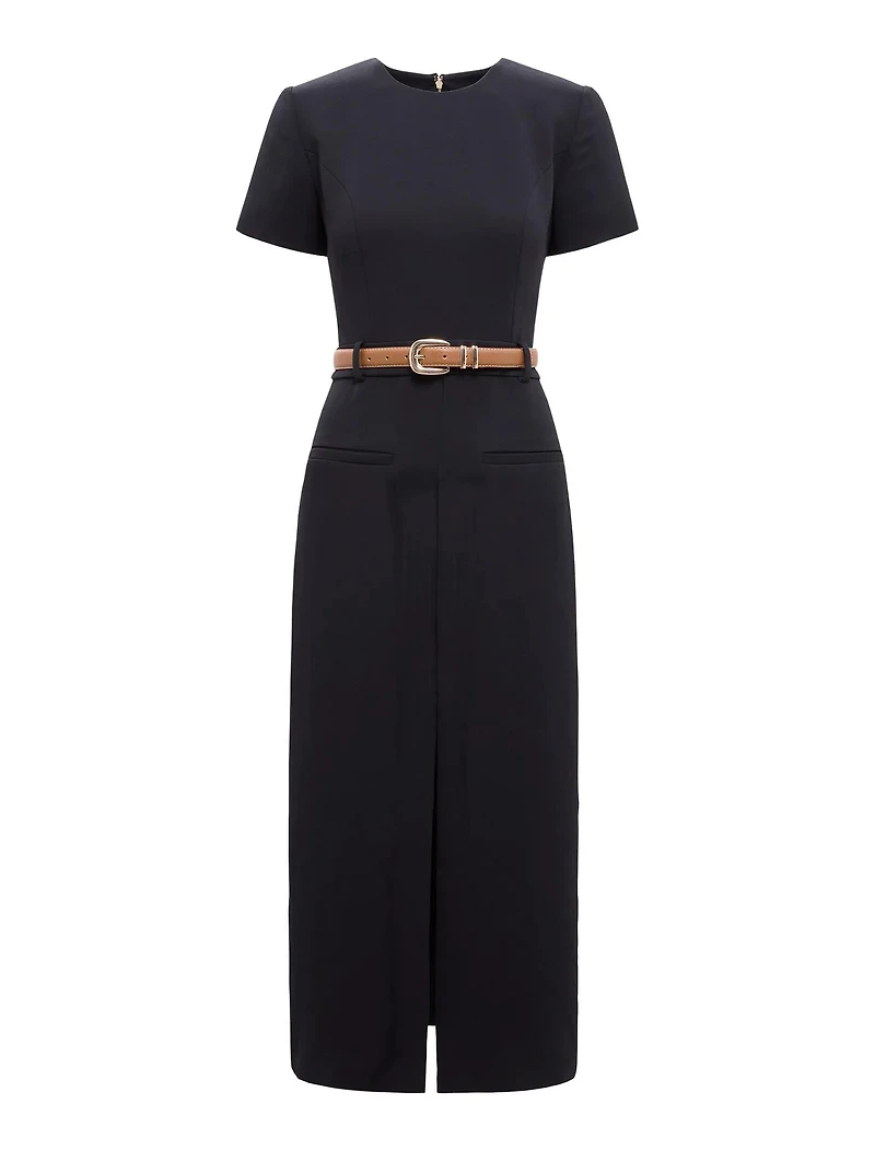 Bailee Belted Tailored Midi