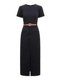 Bailee Belted Tailored Midi