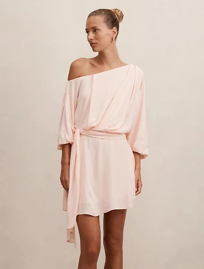 Sammy Tipped Draped Mini Dress