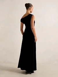 Winslet Off Shoulder Velvet Gown