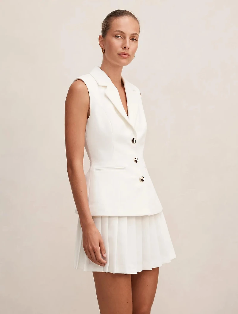 Lucy Sleeveless Blazer Mini