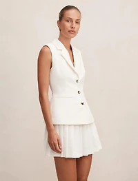 Lucy Sleeveless Blazer Mini