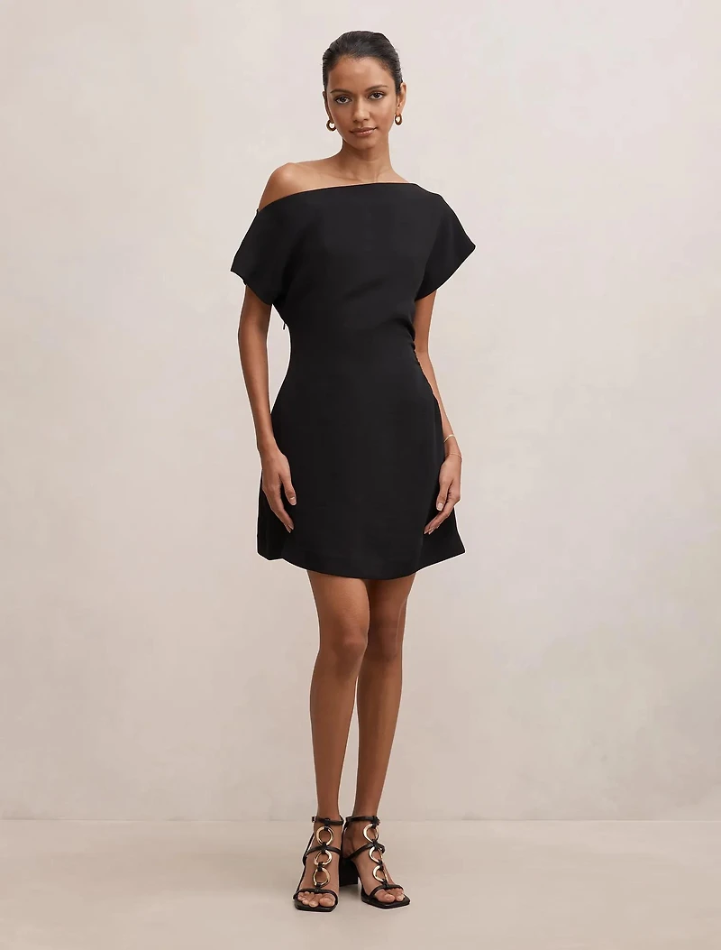 Danielle Petite Asymmetrical Mini Dress