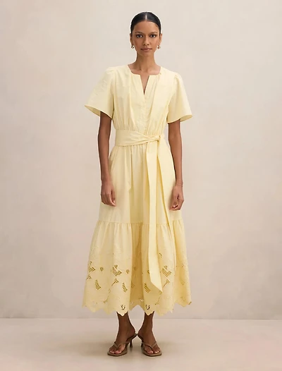 Charlotte Petite Embroidered Midi