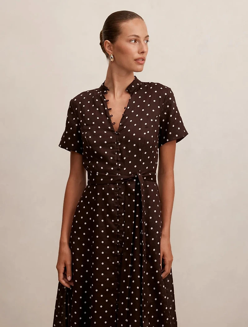 Therese Short Sleeve Midi Dress