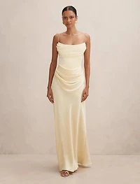 Claudia Petite Strappy Corset Maxi