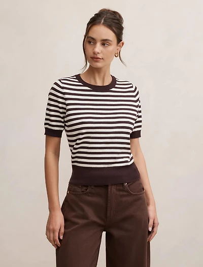 Maisie Stripe Short Sleeve Tee