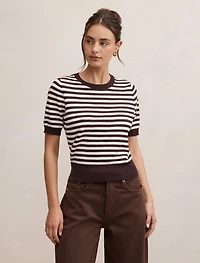 Maisie Stripe Short Sleeve Tee