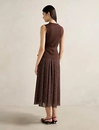 Catherine Woven Mix Knit Dress