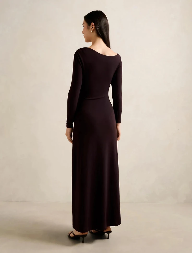 Maya Long Sleeve Ruffle Maxi