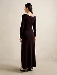 Maya Long Sleeve Ruffle Maxi