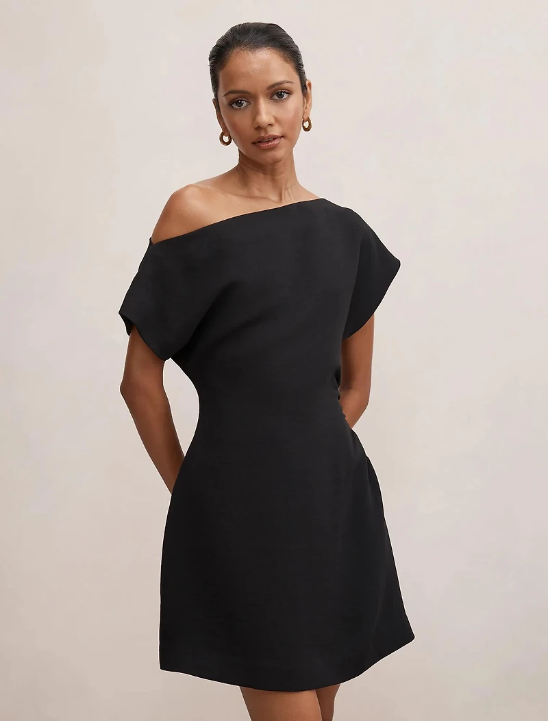 Danielle Petite Asymmetrical Mini Dress