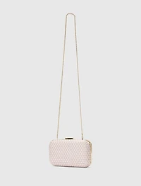 Savannah Satin Weave Hardcase Clutch