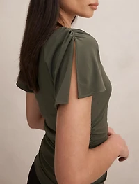 Stormi Spliced Shoulder Top