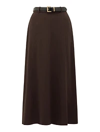 Celine Belted Midi Skirt