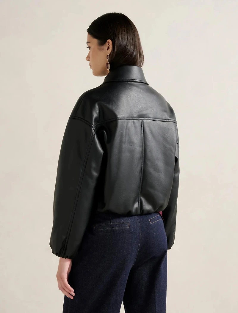 Mattie Cropped Bomber Jacket