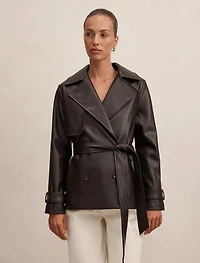 Payton Short PU Trench