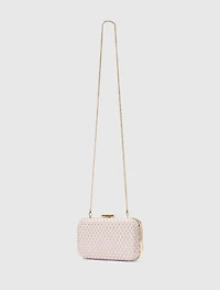 Savannah Satin Weave Hardcase Clutch