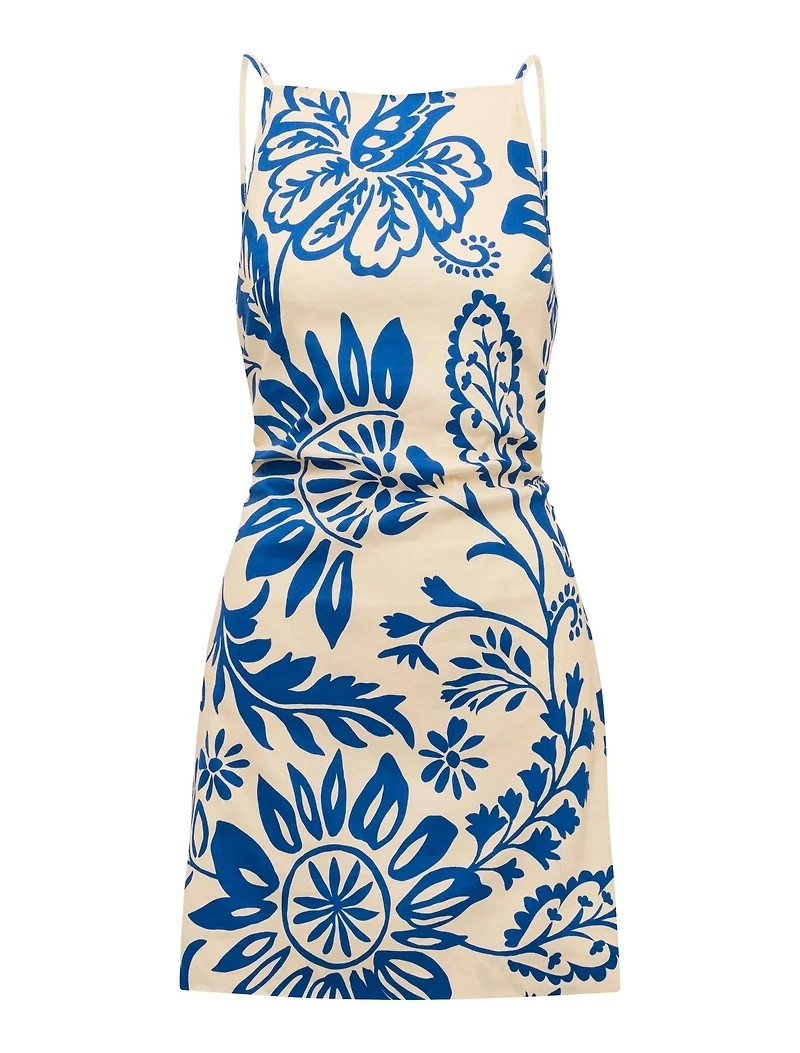 Letty Stretch Linen Mini Dress