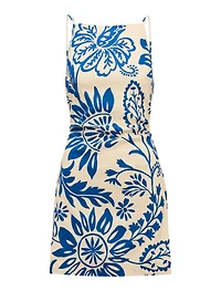 Letty Stretch Linen Mini Dress
