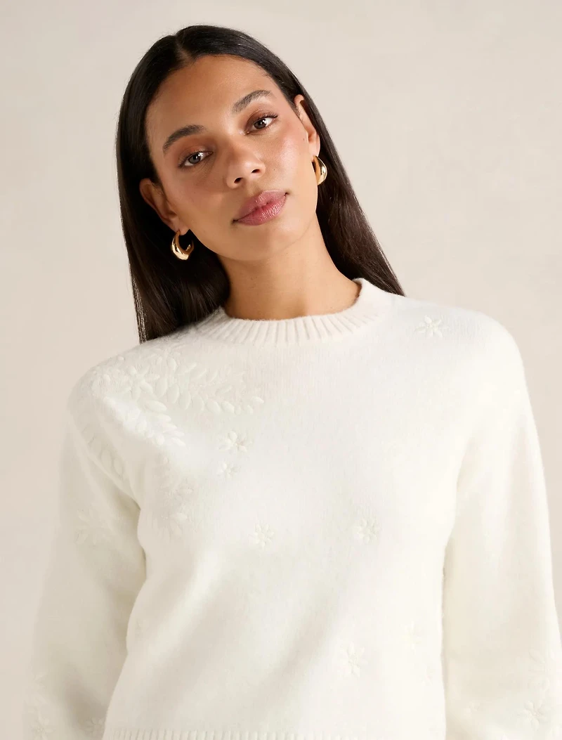 Harmony Floral Embroidered Sweater