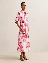 Macey Petite Printed Midi Dress