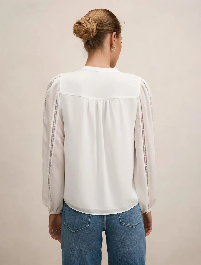 Alexis Lace Trim Blouse