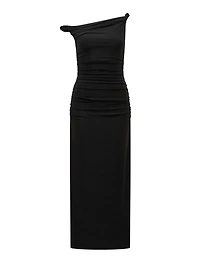 Vivian Petite Asym Twist Maxi Dress