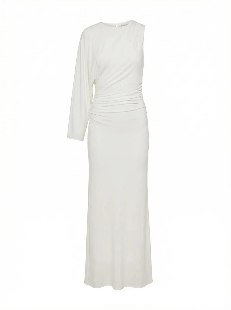 Fleur Cape Shoulder Maxi Dress