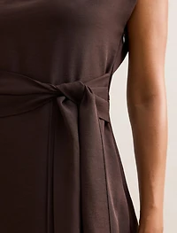 Peony Tie Front Mini Dress