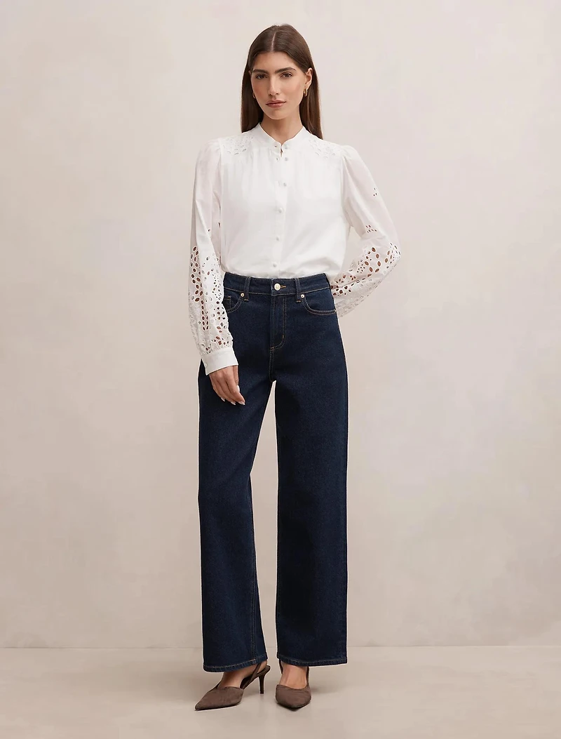 Sutton Embroidered Detail Blouse