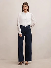 Sutton Embroidered Detail Blouse