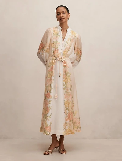 Christina Petite Placement Print Midi