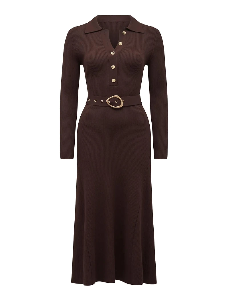 Kelani Petite Belted Midi Dress