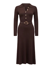 Kelani Petite Belted Midi Dress