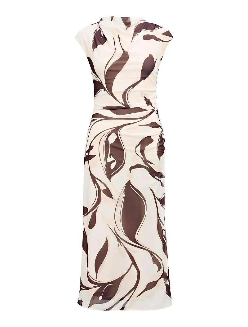 Emery Mesh Ruched Dress