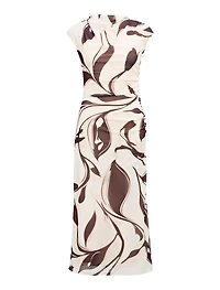 Emery Mesh Ruched Dress