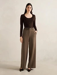 Chantelle Belted Wide Leg Pants