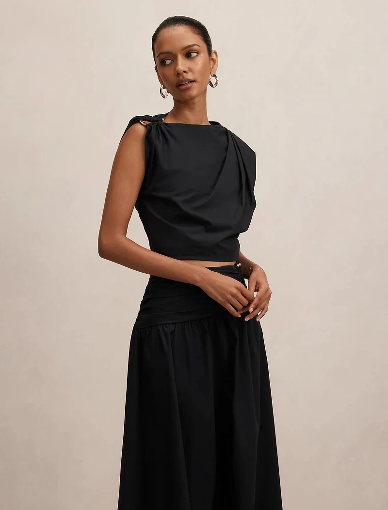 Dottie Petite Draped Hardware Top
