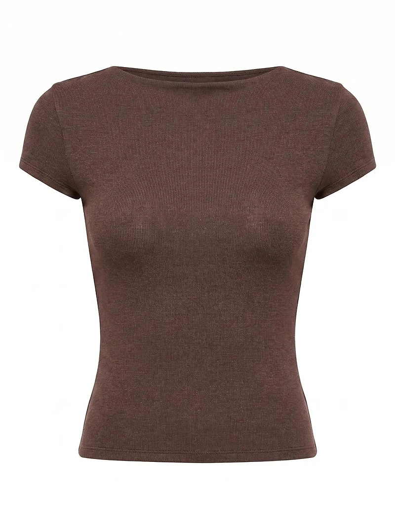Andie Boat Neck Baby Tee