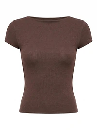 Andie Boat Neck Baby Tee