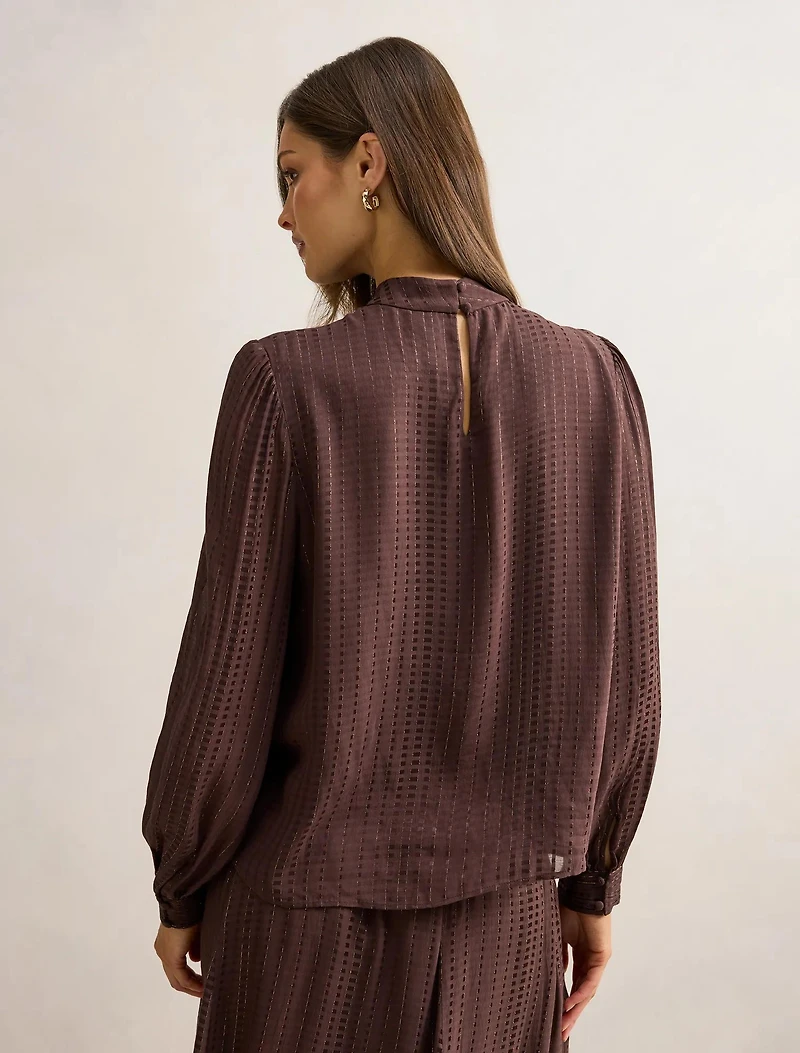 Preslee Neck Tie Blouse