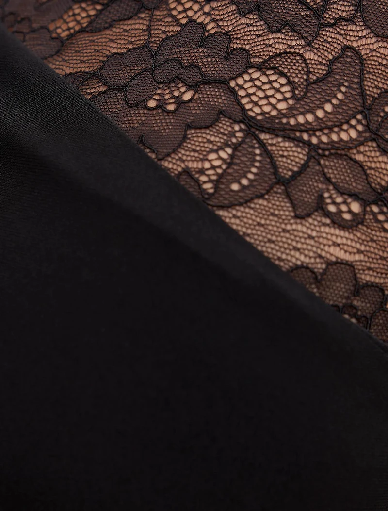 Lena Asym Lace Midi Dress