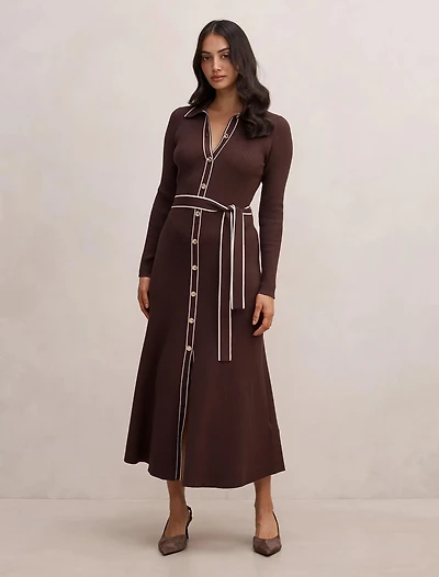 Maisy Tipped Midi Dress