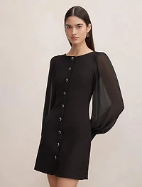 Twiggy Long Sleeve Button Mini