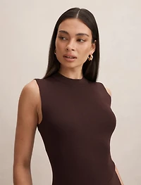 Jayden Satin Mixed Midi Dress